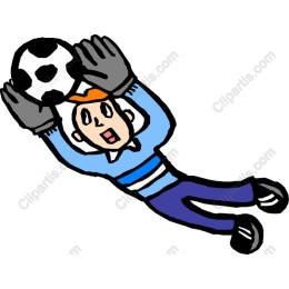 Diving Soccer Goalkeeper
