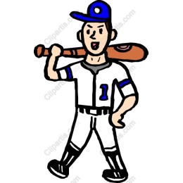 Cartoon Baseball Player