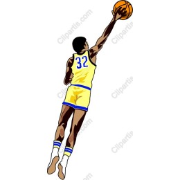 Dynamic Basketball Player Jump