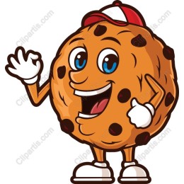 Cheerful Cookie Character