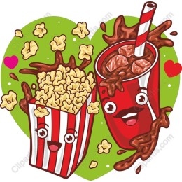 Cute Popcorn & Soda