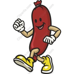 Cheerful Running Sausage