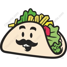 Cheerful Taco Character