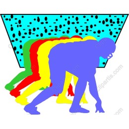 Vibrant Athletic Motion