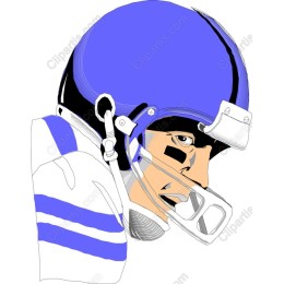 Focused Football Player