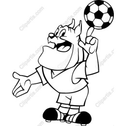 Playful Cartoon Soccer Character