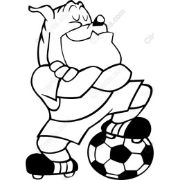 Cheerful Soccer Dog