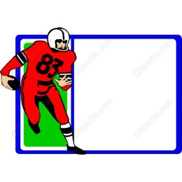 Dynamic Vintage Football Player