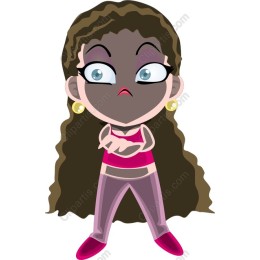 Sassy Cartoon Character