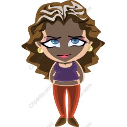 Charming Stylish Female Character