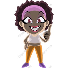 Cheerful Confident Character
