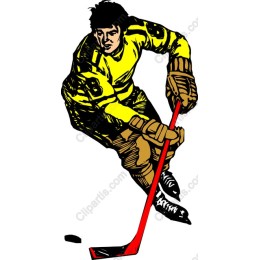 Vibrant Hockey Player