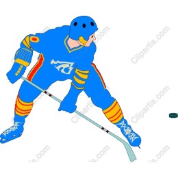 Vibrant Hockey Player