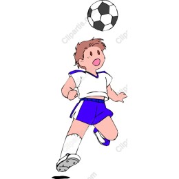 Energetic Kid Soccer Player