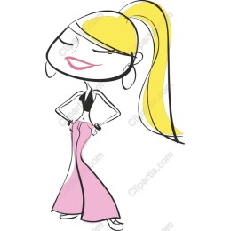 Trendy of a Fashionable Girl
