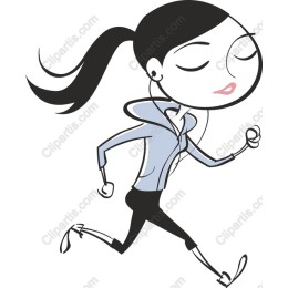 Dynamic Female Runner