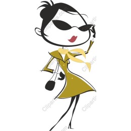 Chic Fashionista in Yellow Coat