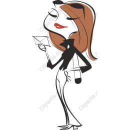 Chic Woman with Envelope