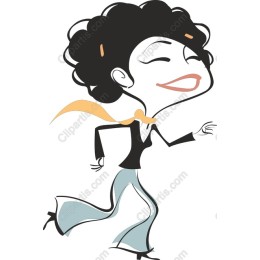 Joyful Woman in Motion
