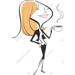 Chic Businesswoman Coffee