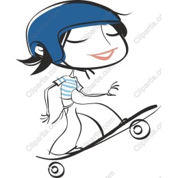 Playful Skateboarder