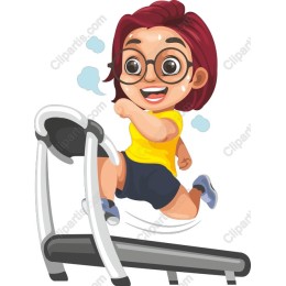 Energetic Treadmill Runner