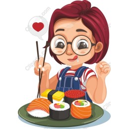 Charming Sushi Lover