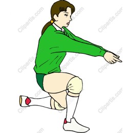 Dynamic Female Volleyball Player