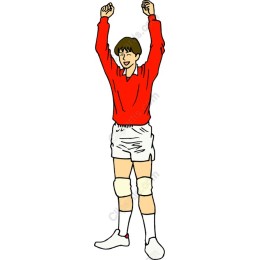 Jubilant Soccer Player