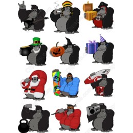 Playful Gorilla Collection