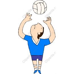 Playful Volleyball Player