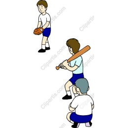 Youth Baseball Action