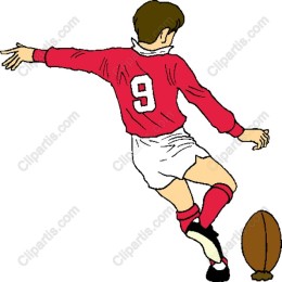 Dynamic Rugby Player