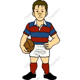 Dynamic Young Rugby Player