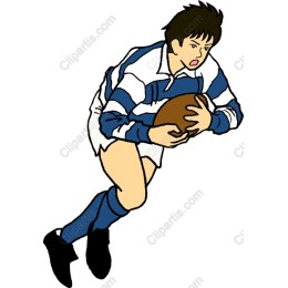 Dynamic Rugby Player