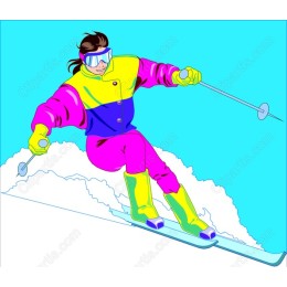 Retro Skiing