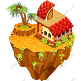 Whimsical Floating Island House