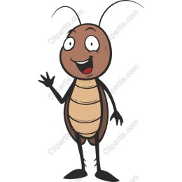 Cartoon Cockroach Character