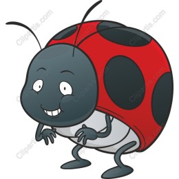 Cheerful Ladybug Character