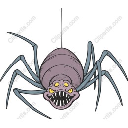 Spooky Cartoon Spider