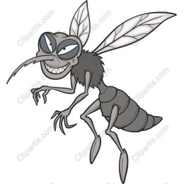 Quirky Cartoon Mosquito