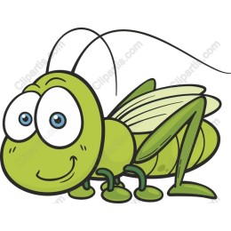 Cheerful Cartoon Cricket