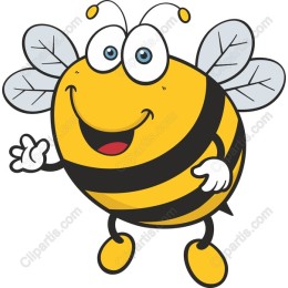 Cheerful Cartoon Bee
