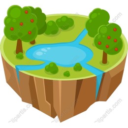 Lush Nature: Pond and Trees