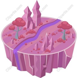 Dreamy Pink Landscape
