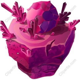 Vibrant Pink Crystal Rock