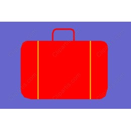 Vibrant Red Suitcase