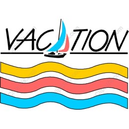 Vacation Sailboat and Waves