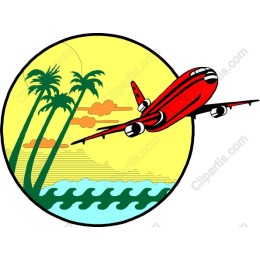 Tropical Travel Airplane