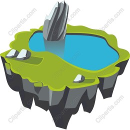 Floating Island with Water Pool